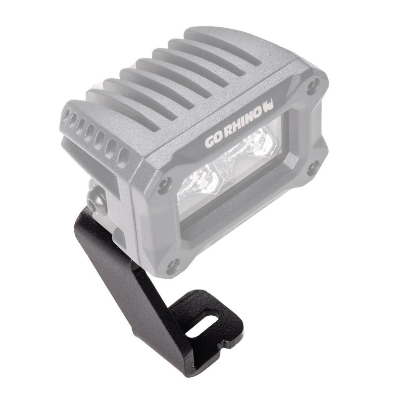 Ford F-150 Light Mounts - Hood Hinge - Go Rhino - XE Hood Hinge Cube - Textured Black - `15-`24